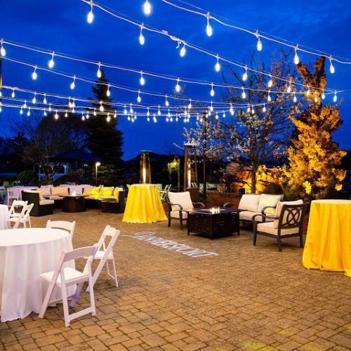 outdoor cocktail reception