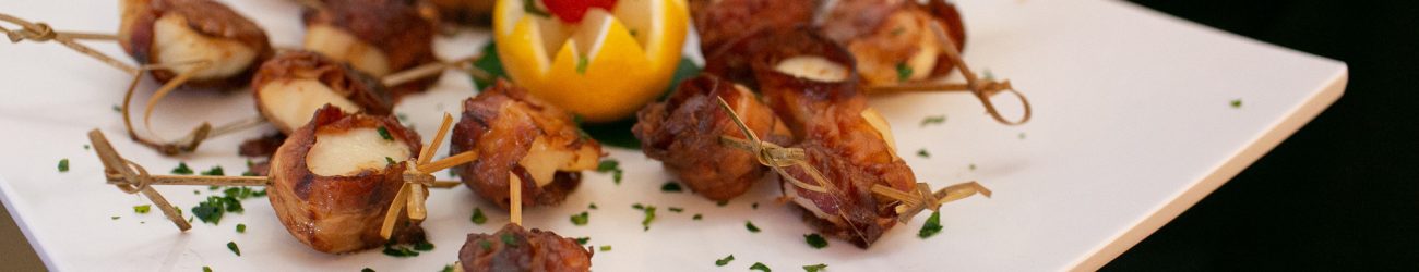 Bacon wrapped scallops