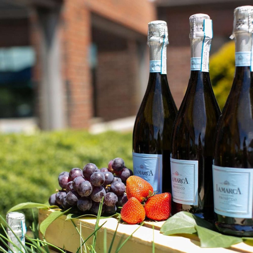 three bottles of lamarca prosecco