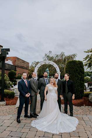 Bride Allison and wedding party 