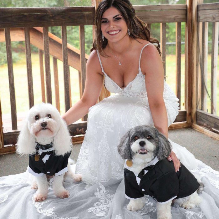 Alissa and her pups