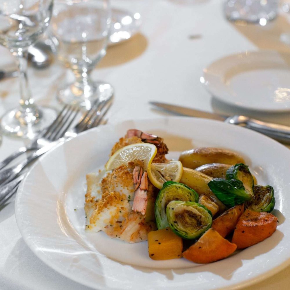 Seafood and vegetables
